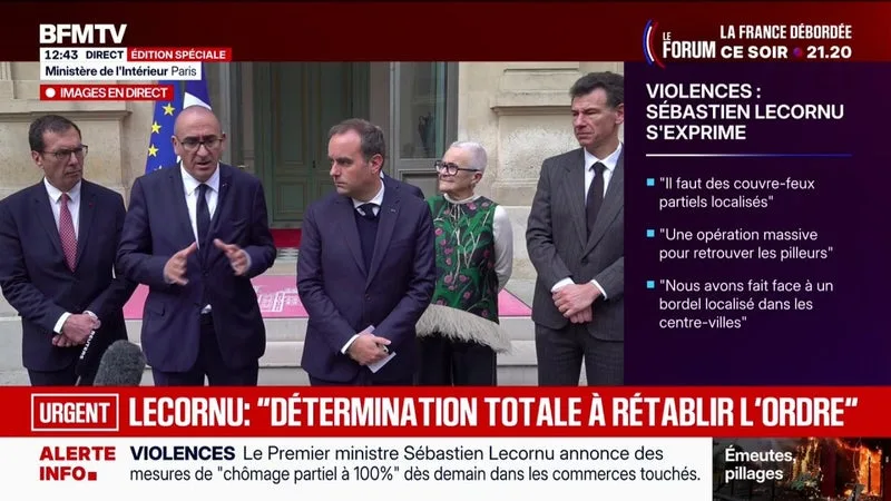 VIOLENCES ET PILLAGES: LES MATCHS DE FOOTBALL « NE SONT PAS REMIS EN CAUSE » ASSURE LAURENT NUÑEZ, ÉVOQUANT NOTAMMENT LA RENCONTRE OPPOSANT LE PSG AU FC BARCELONE