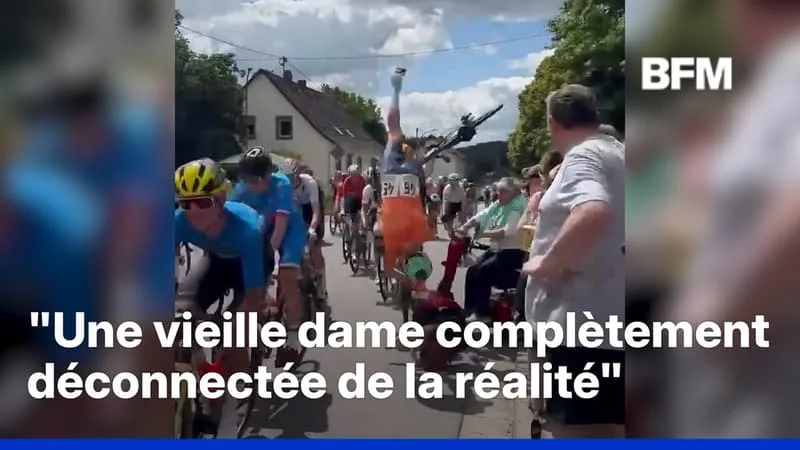 UNE MAMIE EN DÉAMBULATEUR PROVOQUE UN ACCIDENT LORS D’UNE COURSE DE VÉLO EN ALLEMAGNE ET EN MOSELLE