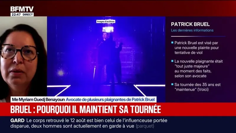 AFFAIRE PATRICK BRUEL: « ON EST DANS UN DOSSIER AVEC 32 PLAINTES ET UN MODE OPÉRATOIRE ASSEZ SIMILAIRE », ESTIME MYRIAM GUEDJ BENAYOUN, AVOCATE DE PLUSIEURS PLAIGNANTES DE PATRICK BRUEL
