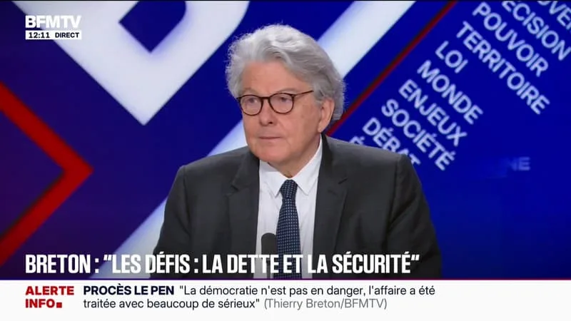 POUR THIERRY BRETON, ANCIEN COMMISSAIRE EUROPÉEN, LA PRÉSIDENTIELLE DE 2027 « EST ABSOLUMENT INÉDITE »