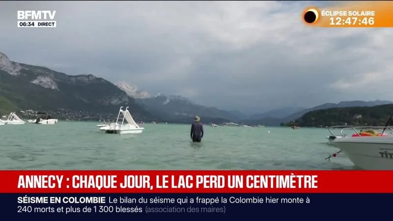 SÉCHERESSE: LE LAC D’ANNECY PERD UN CENTIMÈTRE CHAQUE JOUR