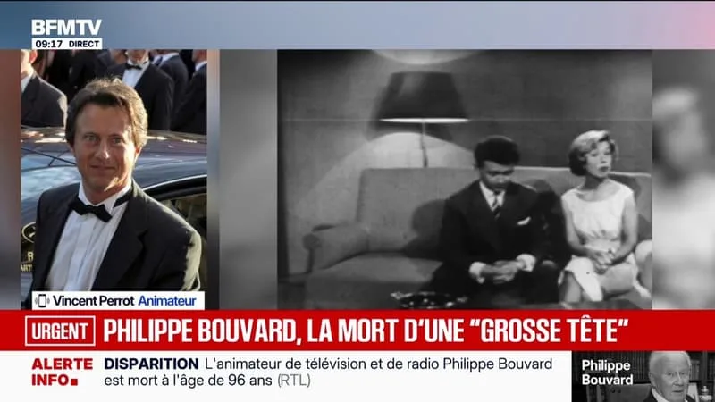 MORT DE PHILIPPE BOUVARD: « C’EST QUELQU’UN SUR QUI VOUS POUVIEZ COMPTER DANS TOUTES LES CIRCONSTANCES », ASSURE VINCENT PERROT, JOURNALISTE ET ANIMATEUR