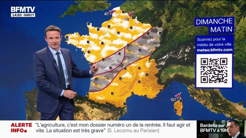 LA MÉTÉO POUR CE DIMANCHE 30 AOÛT 2026