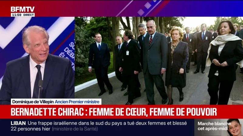MORT DE BERNADETTE CHIRAC: DOMINIQUE DE VILLEPIN SE SOUVIENT D' »UNE FEMME ENGAGÉE ET CURIEUSE »