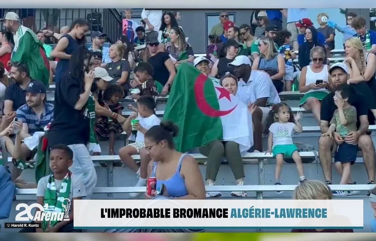 L’ALGÉRIE CONQUIERT LE CŒUR DES AMÉRICAINS DE LAWRENCE QUI APPRENNENT L’HYMNE NATIONAL POUR LA COUPE DU MONDE