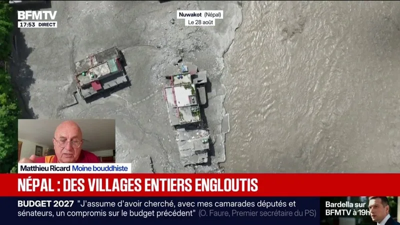 NÉPAL: « L’ARMÉE A DÉGAGÉ QUELQUES ROUTES, ON A ENVOYÉ PLUSIEURS VÉHICULES », DÉCLARE MATTHIEU RICARD, MOINE BOUDDHISTE