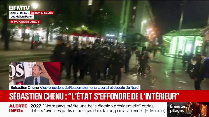 PRISE DE PAROLE D’EMMANUEL MACRON: « CE QU’IL A FAIT CE SOIR EST UNE DÉSINVOLTURE CONSTERNANTE », DÉCLARE SÉBASTIEN CHENU, VICE-PRÉSIDENT DU RN