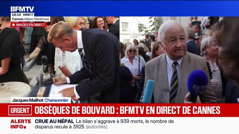 OBSÈQUES DE PHILIPPE BOUVARD: « C’ÉTAIT UN VÉRITABLE AUTODIDACTE », CONFIE JACQUES MAILHOT, CHANSONNIER