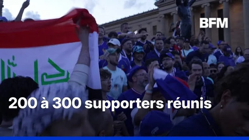 MONDIAL 2026: SUPPORTERS FRANÇAIS ET IRAKIENS FONT LA FÊTE ENSEMBLE À PHILADELPHIE