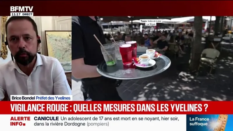 CANICULE: « TOUS CEUX QUI PEUVENT GARDER LEURS ENFANTS À DOMICILE, GARDEZ-LES À DOMICILE », DÉCLARE BRICE BONDEL, PRÉFET DES YVELINES