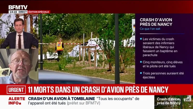 CRASH D’UN AVION PRÈS DE NANCY: « IL EST TOMBÉ PEU DE TEMPS APRÈS LE DÉCOLLAGE », INDIQUE JEAN-PAUL TROADEC, ANCIEN PRÉSIDENT DU BUREAU D’ENQUÊTES DE L’AVIATION CIVILE