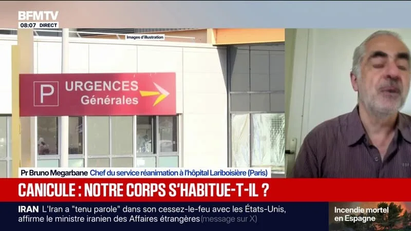 « LES ORGANISMES SONT MIS À RUDE ÉPREUVE »: LE CHEF DE RÉANIMATION DE L’HÔPITAL LARIBOISIÈRE, À PARIS, EXPLIQUE COMMENT NOTRE CORPS EST FRAGILISÉ PAR LES ÉPISODES DE CANICULE
