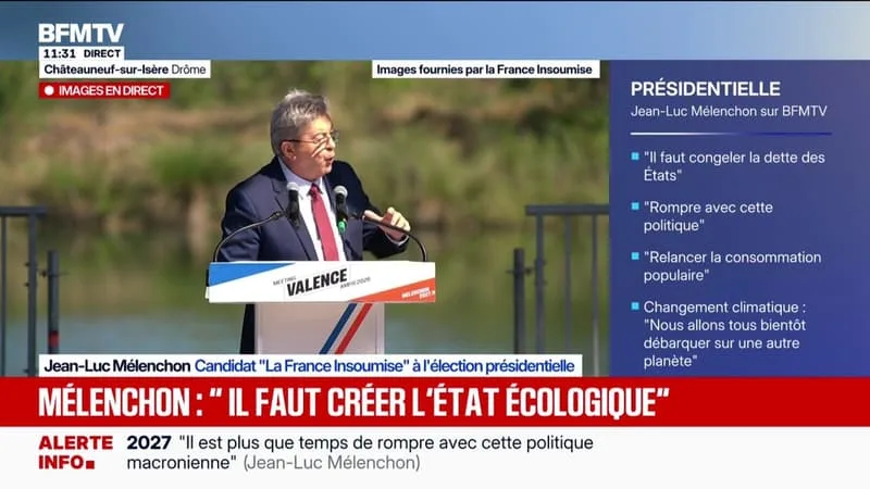« NEUF ANS À PIÉTINER ET À APPAUVRIR LES FONCTIONS PUBLIQUES »: JEAN-LUC MÉLENCHON, CANDIDAT LFI À LA PRÉSIDENTIELLE, TACLE LE MANDAT D’EMMANUEL MACRON