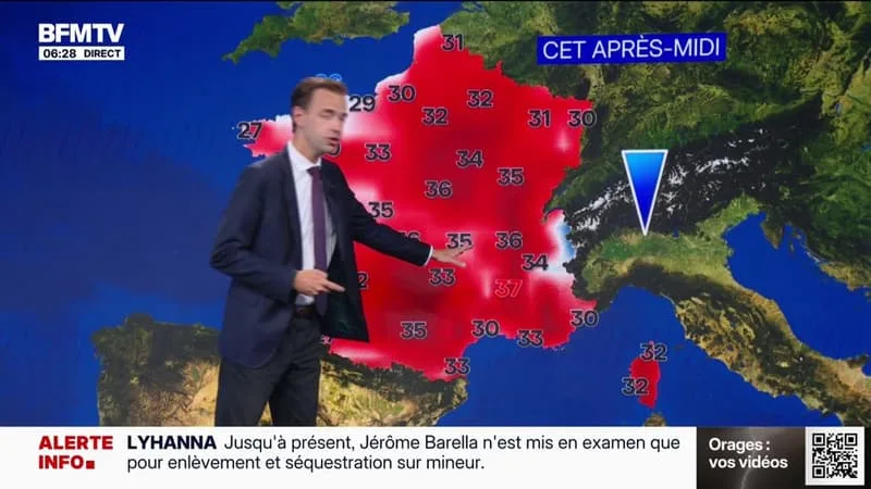 69 DÉPARTEMENTS RESTENT EN VIGILANCE ORANGE CANICULE, AVEC DES TEMPÉRATURES COMPRISES ENTRE 16°C ET 37°C… LA MÉTÉO DE CE MERCREDI 15 JUILLET