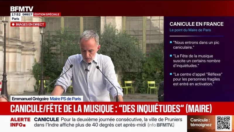 CANICULE: « NOUS DÉCIDONS DE L’OUVERTURE 24H/24 DE L’ENSEMBLE DES PARCS ET JARDINS DE LA VILLE DE PARIS », ASSURE EMMANUEL GRÉGOIRE