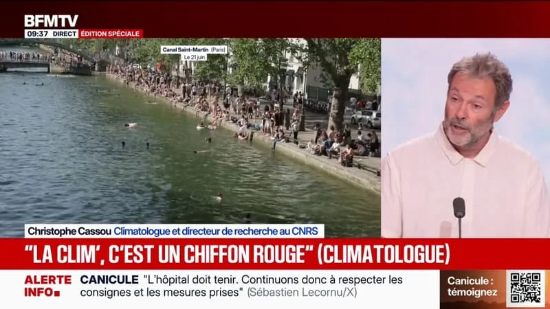 « LE RISQUE D’AVOIR UNE NOUVELLE CANICULE CET ÉTÉ EST GRAND », DÉCLARE CHRISTOPHE CASSOU, CLIMATOLOGUE