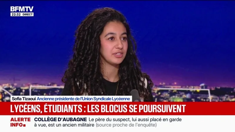 MOBILISATION LYCÉENNE: « LES VACANCES SCOLAIRES VONT ÊTRE DÉCISIVES », EXPLIQUE SOFIA TIZAOUI, ANCIENNE PRÉSIDENTE DE L’UNION SYNDICALE LYCÉENNE