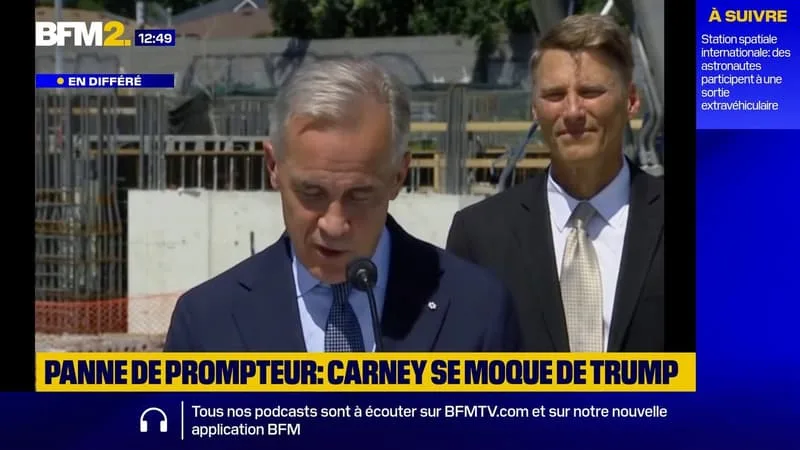 « PAS DE COMPLOT »: LE PREMIER MINISTRE CANADIEN MARK CARNEY SE MOQUE DE DONALD TRUMP APRÈS UN PROBLÈME DE TÉLÉPROMPTEUR