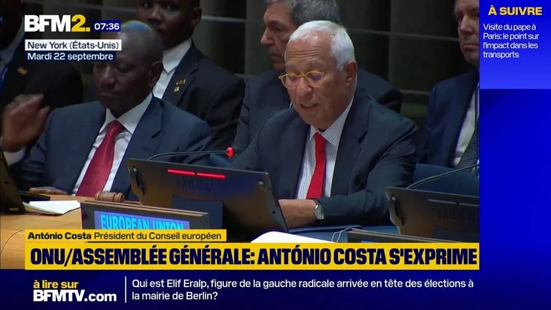ONU: « NOUS SOMMES À UN MOMENT CRITIQUE POUR LE MONDE », DÉCLARE LE PRÉSIDENT DU CONSEIL EUROPÉEN