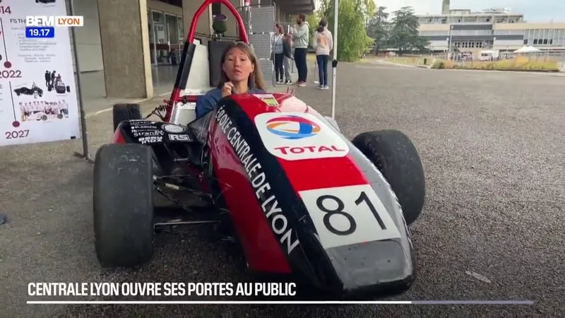 FÊTE DE LA SCIENCE : À CENTRALE LYON, LES ÉTUDIANTS CONSTRUISENT LEUR VOITURE DE COURSE !