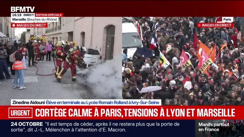 24 OCTOBRE: « ON A PU OUVRIR LA PORTE À DES JEUNES ADULTES QUI SOUFFRENT CONTRE LA VIE CHÈRE », TÉMOIGNE ZINEDINE AIDOUNI, ÉLÈVE EN TERMINALE À IVRY-SUR-SEINE
