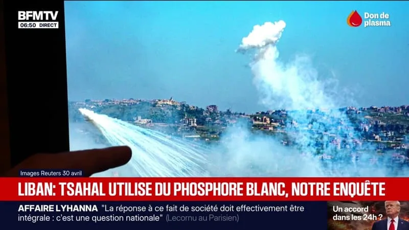 L’ARMÉE ISRAÉLIENNE DE NOUVEAU ACCUSÉE D’UTILISER DU PHOSPHORE BLANC AU LIBAN DANS DES ZONES HABITÉES