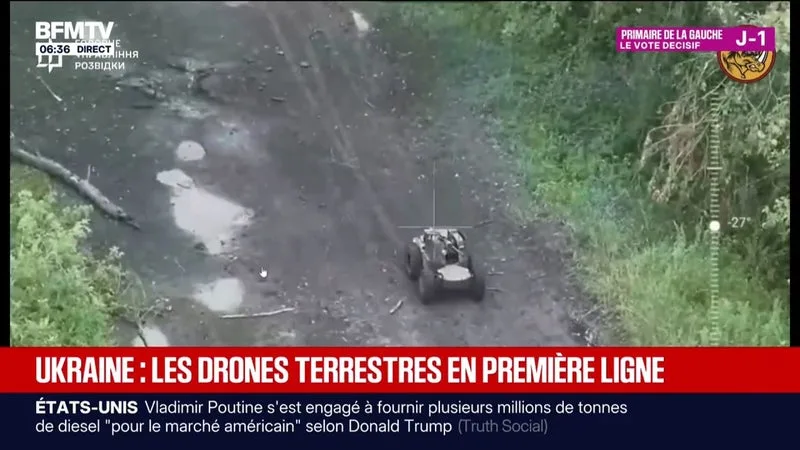 GUERRE EN UKRAINE: LES DRONES TERRESTRES EN PREMIÈRE LIGNE
