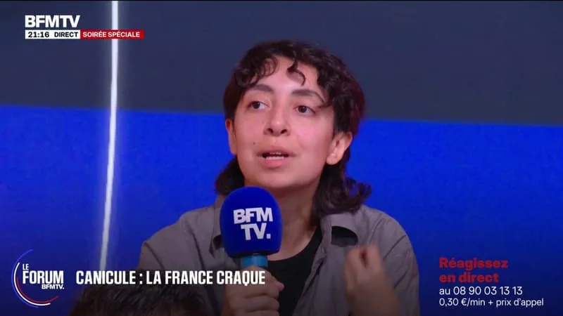 FORUM BFMTV – CANICULE: « EN TANT QUE JEUNE, ON SAIT QU’ON VA SUBIR ÇA DE PLEIN FOUET ET ON EN VEUT À TOUS LES POLITIQUES », DÉNONCE LENNA, ÉTUDIANTE EN HISTOIRE