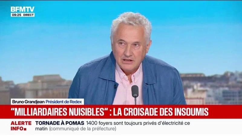 « UN VOCABULAIRE D’IDÉOLOGIE TOTALITAIRE »: BRUNO GRANDJEAN, PRÉSIDENT DE LA SOCIÉTÉ REDEX, RÉAGIT AUX PROPOS DE MANON AUBRY COMPARANT « LES MILLIARDAIRES » À DES « NUISIBLES »