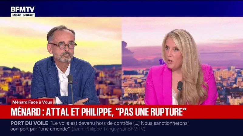 « TU AS LE DROIT DE REFUSER UN CERTAIN NOMBRE DE CHOSES »: ÉCHANGES ENTRE ROBERT MÉNARD, MAIRE (DVD) DE BÉZIERS, SUR LA DÉSOBÉISSANCE CIVILE. IL RÉPOND À ANNE SAURAT-DUBOIS ET BRUNO JEUDY, ÉDITORIALISTES POLITIQUE BFMTV