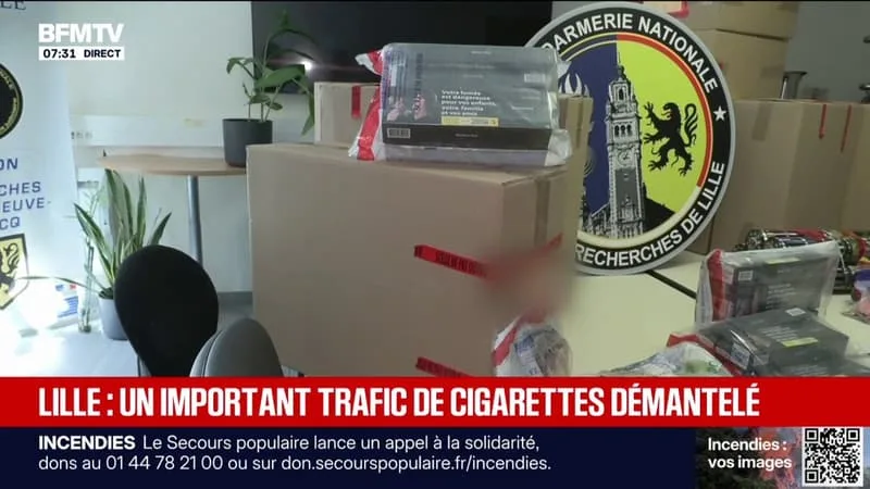 LILLE: UN RÉSEAU DE TRAFIQUANTS DE CIGARETTES CONTREFAITES DÉMANTELÉ