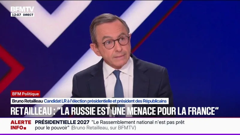 “POUTINE, C’EST LE KGB”, DÉCLARE BRUNO RETAILLEAU, CANDIDAT “LES RÉPUBLICAINS” À L’ÉLECTION PRÉSIDENTIELLE
