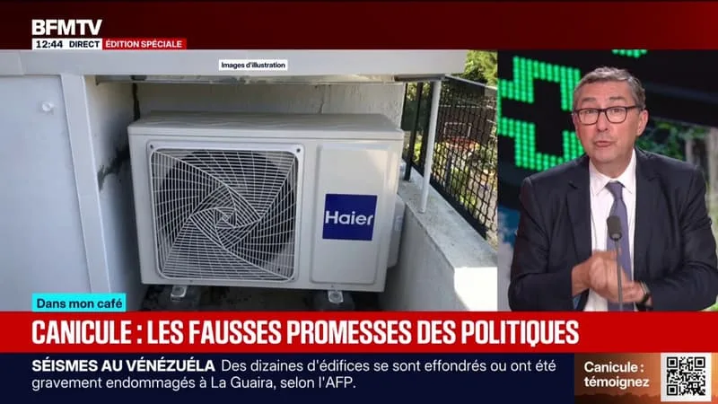 CANICULE: « À DIX MOIS DE L’ÉLECTION PRÉSIDENTIELLE, PERSONNE N’A TRAVAILLÉ CES SUJETS », ESTIME LAURENT NEUMANN, ÉDITORIALISTE POLITIQUE BFMTV
