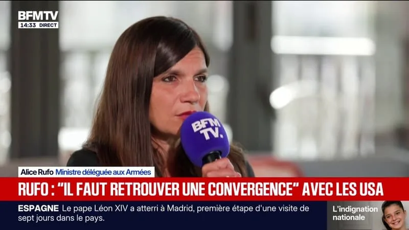 ALICE RUFO, MINISTRE DÉLÉGUÉE DES ANCIENS COMBATTANTS, EN MARGE DE L’ANNIVERSAIRE DU DÉBARQUEMENT EN NORMANDIE: « NOUS NE SOMMES PAS BELLIGÉRANTS »