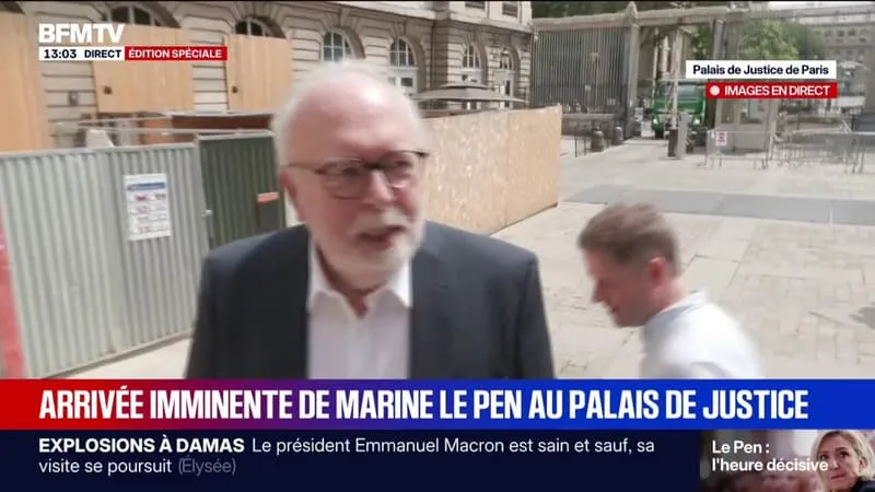 PROCÈS EN APPEL DE MARINE LE PEN: « JE PENSE QU’ELLE EST TOUT AUSSI COURAGEUSE », ESTIME WALLERAND DE SAINT-JUST, ANCIEN TRÉSORIER DU FRONT NATIONAL