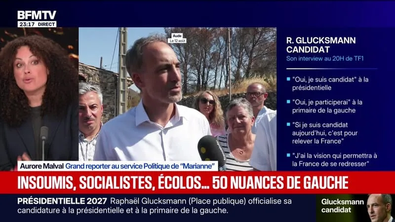 2027 : GLUCKSMANN, « CANDIDAT POUR RELEVER LA FRANCE » – 23/08
