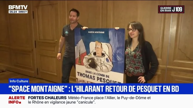 « SPACE MONTAIGNE »: LE RETOUR HILARANT DE THOMAS PESQUET EN BD