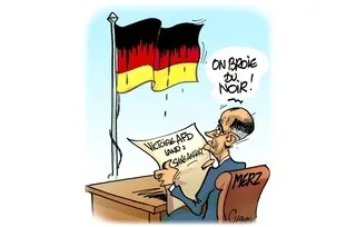 LE DESSIN DE CHAUNU : FRIEDRICH MERZ FACE À LA VICTOIRE DE L’AFD