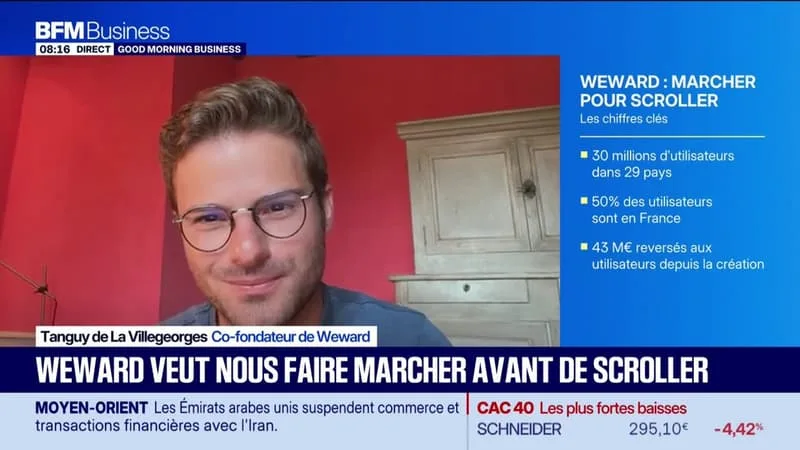 WEWARD VEUT NOUS FAIRE MARCHER AVANT DE SCROLLER