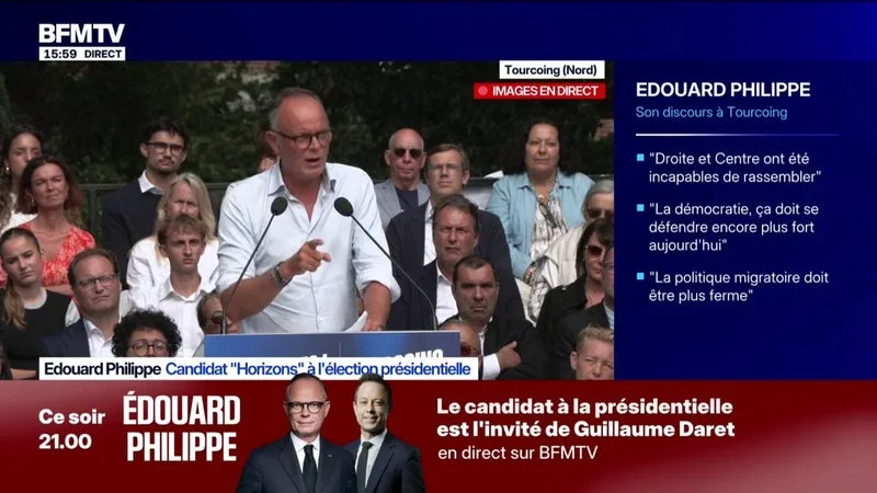 « LE SANG ET LES LARMES C’EST LUI », LANCE ÉDOUARD PHILIPPE, CANDIDAT « HORIZONS » À L’ÉLECTION PRÉSIDENTIELLE, À PROPOS DE JEAN-LUC MÉLENCHON