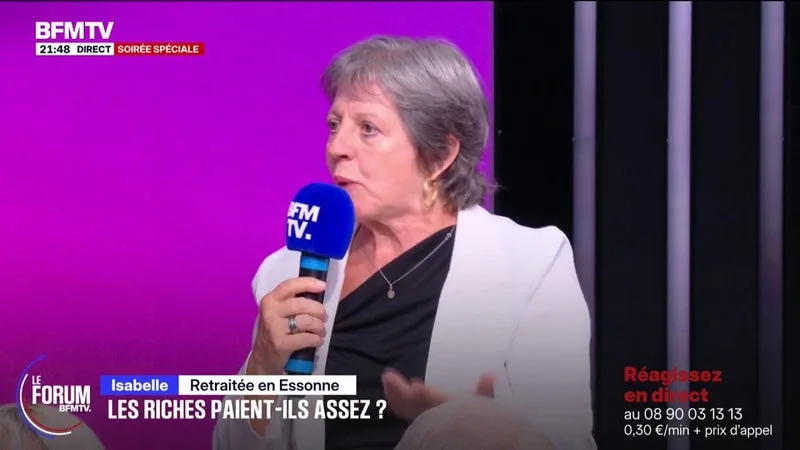 FORUM BFMTV- HÉRITAGE: POUR ISABELLE, RETRAITÉE, « TOUT HÉRITAGE DE TRAVAIL, IL NE FAUT PAS Y TOUCHER »