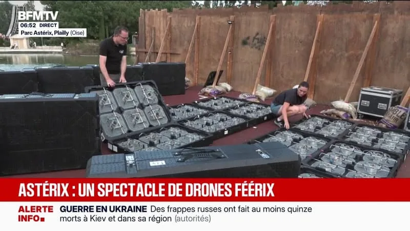UN SPECTACLE DE DRONES AU PARC ASTÉRIX