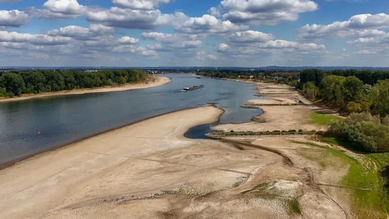 MOINS DE 10 CENTIMÈTRES D’EAU DANS LE RHIN PAR ENDROITS: FACE À LA SÉCHERESSE, FAUT-IL CREUSER PLUS PROFOND DANS LE LIT DES FLEUVES? LE GOUVERNEMENT ALLEMAND SE DIVISE SUR LES CONSÉQUENCES ENVIRONNEMENTALES