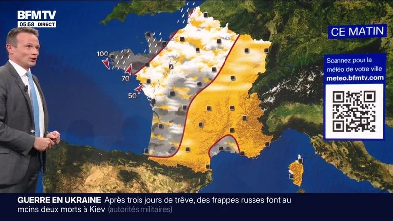 DE LA PLUIE ARRIVE PAR LA MANCHE, DES ORAGES ET DE LA GRÊLE DANS LE SUD-EST… LA MÉTÉO DE CE MARDI 8 SEPTEMBRE