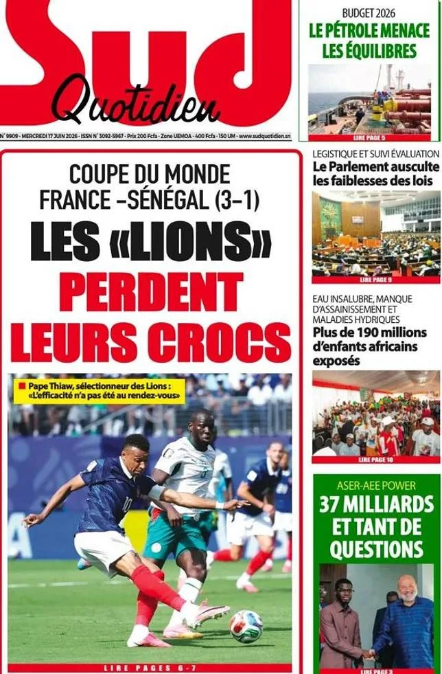 COUPE DU MONDE : LES REGRETS DU SÉNÉGAL APRÈS SA DÉFAITE FACE À LA FRANCE