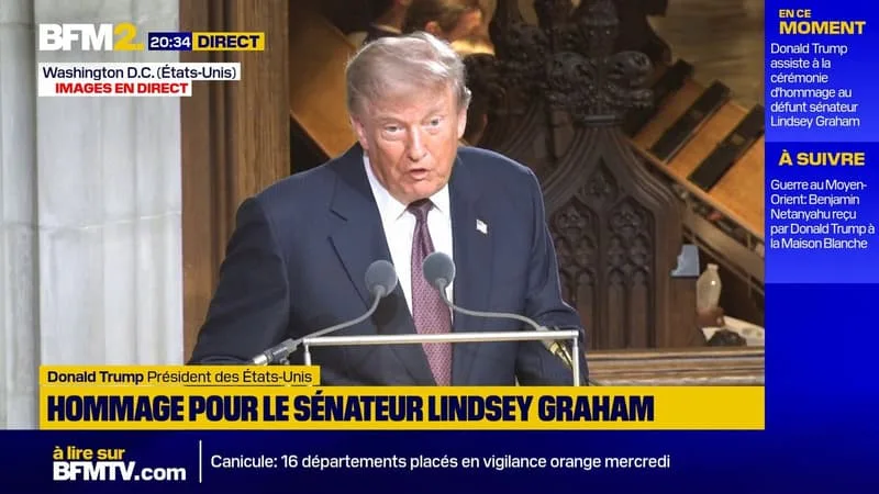 « IL VA BEAUCOUP ME MANQUER »: DONALD TRUMP REND HOMMAGE AU SÉNATEUR LINDSEY GRAHAM, L’UN DE SES PROCHES ALLIÉS