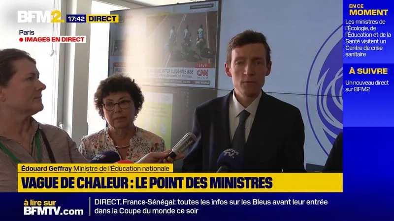 VAGUE DE CHALEUR: CERTAINS EXAMENS POURRAIENT ÊTRE DÉCALÉS, PRÉCISE ÉDOUARD GEFFRAY