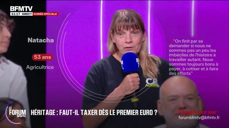 FORUM BFMTV – HÉRITAGE: « SI MES ENFANTS VEULENT RÉCUPÉRER LA FERME, ILS DEVRONT EN VENDRE UNE PARTIE POUR POUVOIR VIVRE », DÉNONCE NATACHA, AGRICULTRICE