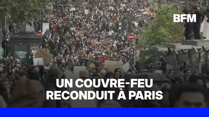 MANIFESTATION DU 31 OCTOBRE: UN COUVRE-FEU RECONDUIT À PARIS DANS PLUSIEURS SECTEURS