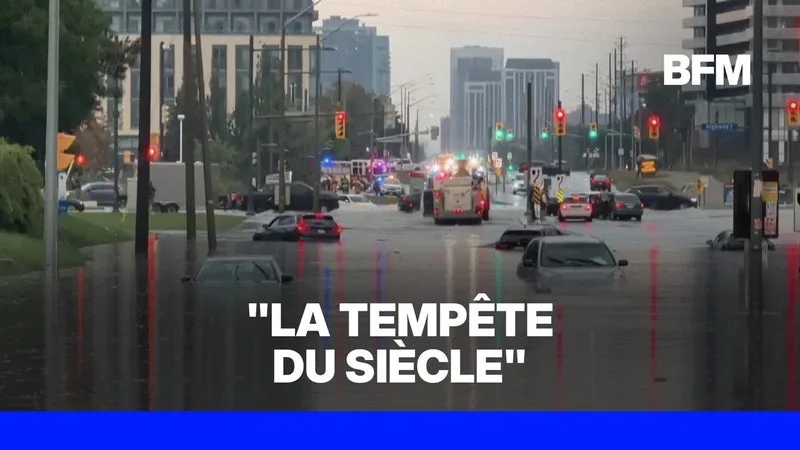 CANADA: LES IMAGES IMPRESSIONNANTES DE LA « TEMPÊTE DU SIÈCLE » QUI A FRAPPÉ TORONTO
